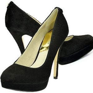 Michael Kors Black Suede Pumps